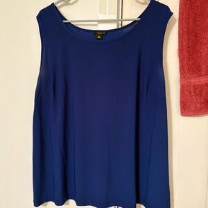 Women’s 2X Royal Blue Sleeveless Top